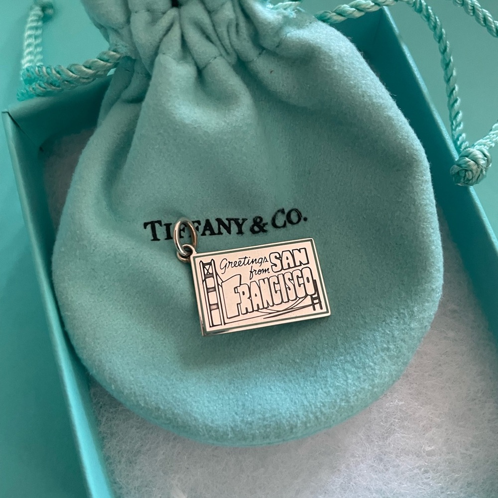 Tiffany & Co. Silver Postcard Charm‎